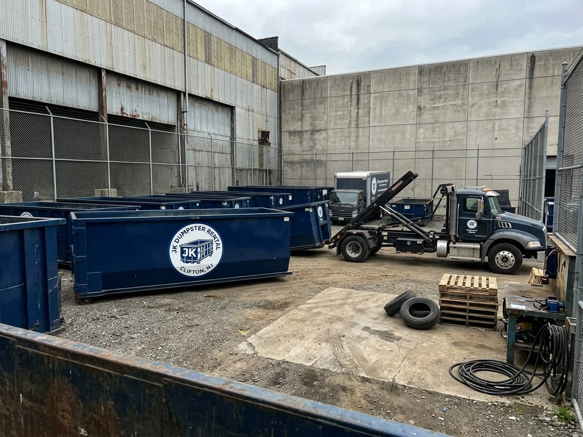 JK Dumpster Rental service area across Passaic, Bergen and Essex Counties