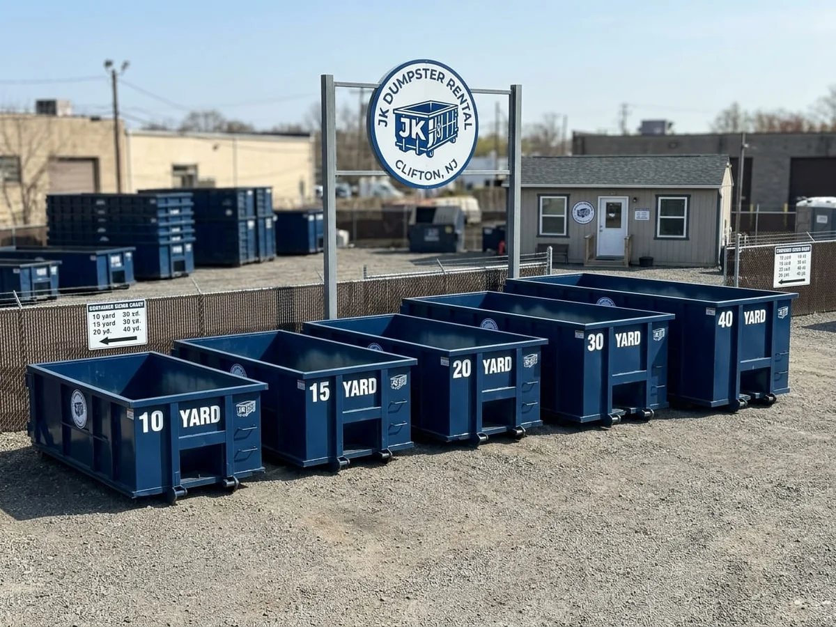 Roll-off dumpster sizes available in Clifton, NJ